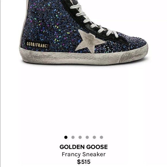 Golden Goose Shoes - Golden Goose glittery blue sneakers